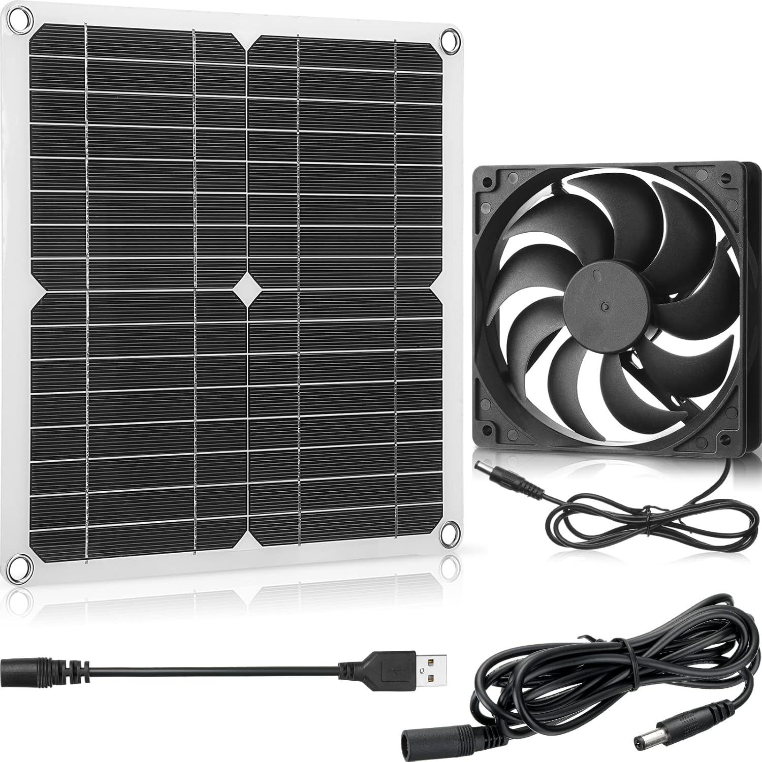 Solar Panel Powered Fan 12W 16V Solar Exhaust Fan