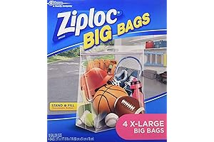 Ziploc Big Bag XL: Jumbo 20 Gallon Ziplock Bags for Bulky Storage