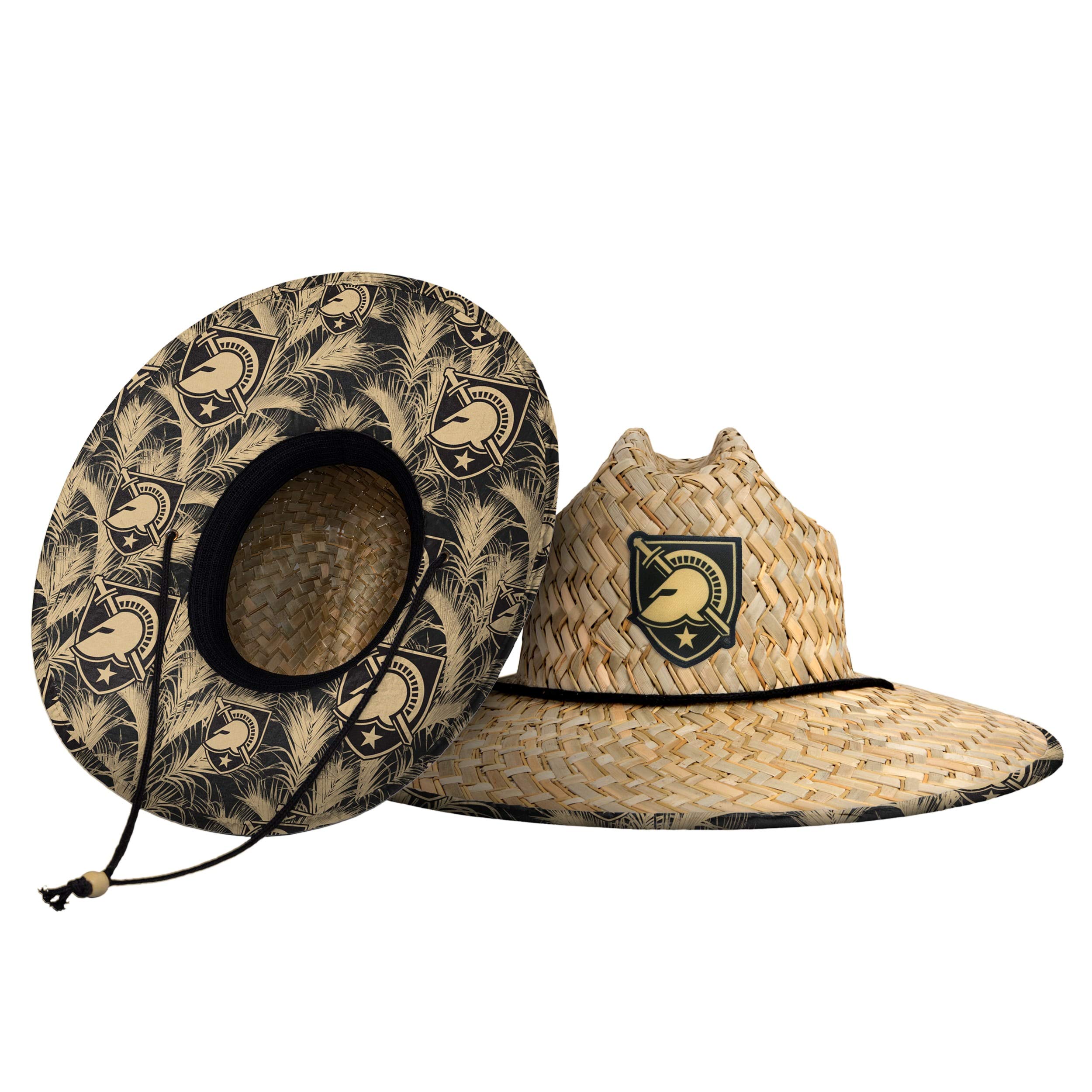 FOCO Men's NCAA College Team Logo Floral Straw Sun Hat