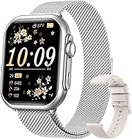 AKUMAKA G62 1.83" HD Smartwatch: 30-Day Battery, Bluetooth Calls, Heart Rate/SpO2/BP/Sleep Monitor, 110+ Sports Modes, 5ATM for Women Men Android iPhone