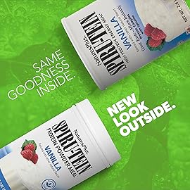 NaturesPlus SPIRU-TEIN, Vanilla - 2.12 lbs, Pack of 2 - Spirulina Protein Powder - Vitamins & Minerals for Energy - Vegetarian, Gluten Free - 64 Total Servings