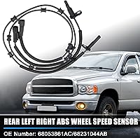 Vista 2 de X AUTOHAUX 2 unids ABS Sensor de velocidad de rueda trasera izquierda derecha Sensor de freno ABS para Ram 1500 2013-2018 para Ram 1500 Classic
