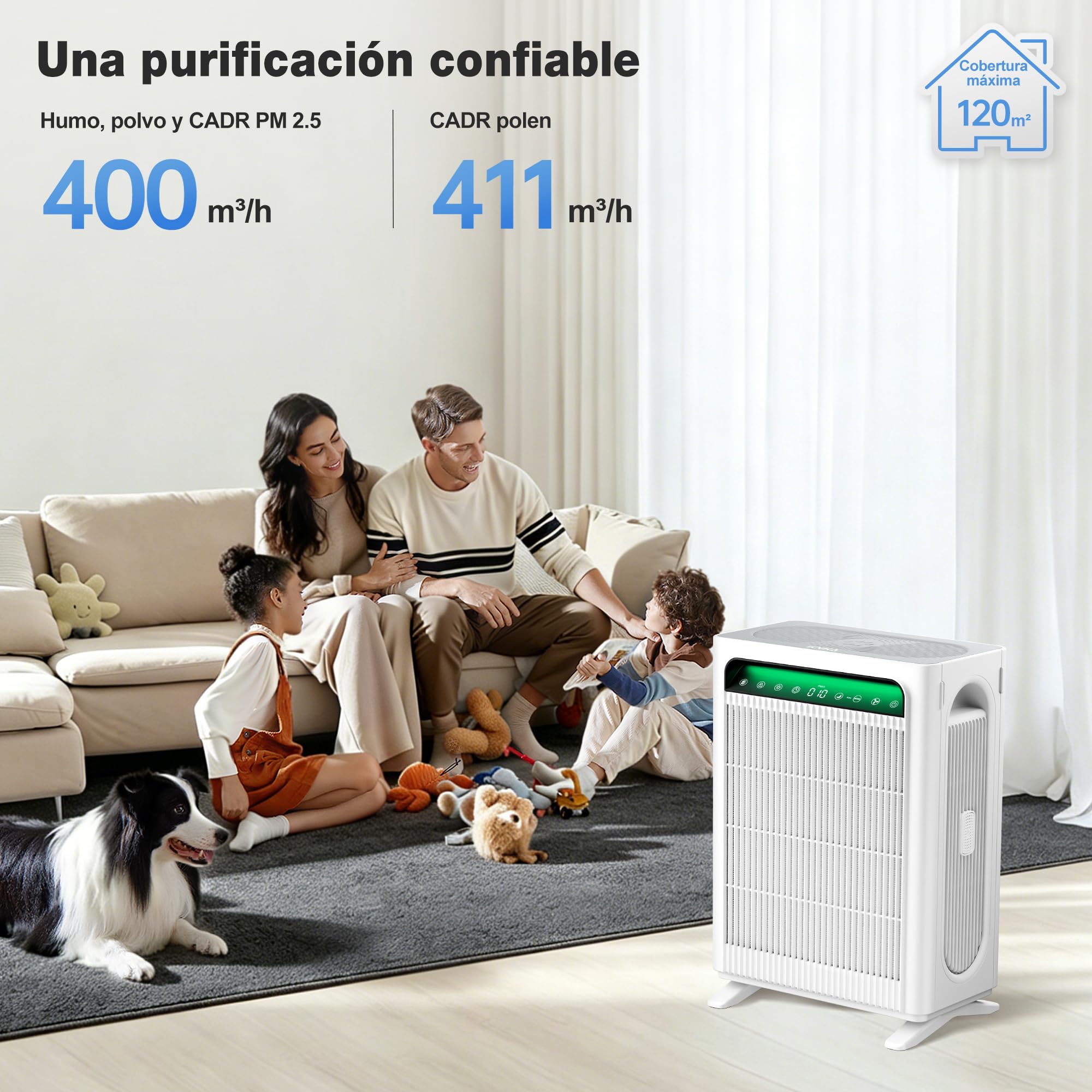 KNKA APH4000 Purificatore d'Aria e Filtri di Ricambio (2 Pezzi) Bundle