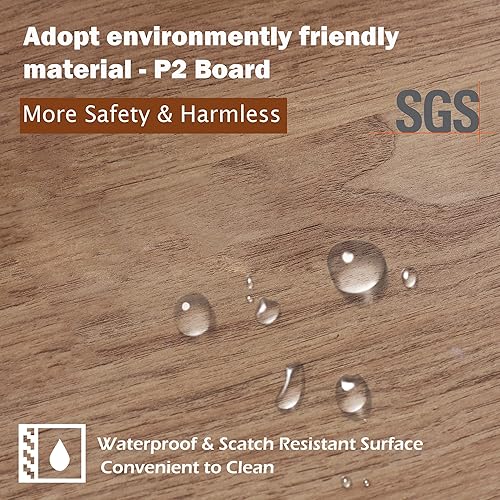 Miniatura 8 de PHI VILLA Juego de 2 mesas auxiliares para sala de estar dormitorio mesita de noche de 3 niveles mesita de noche mesas auxiliares color blanco