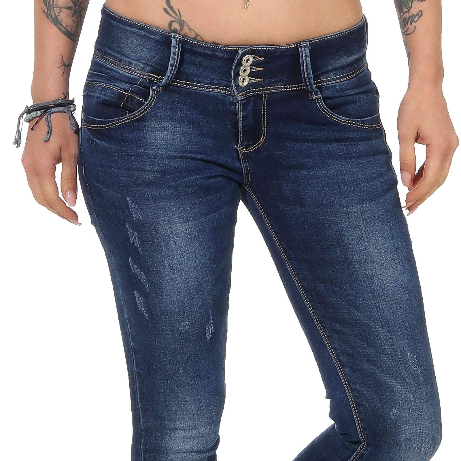 Hailys Camila Frauen Jeans blau Basics, Streetwear
