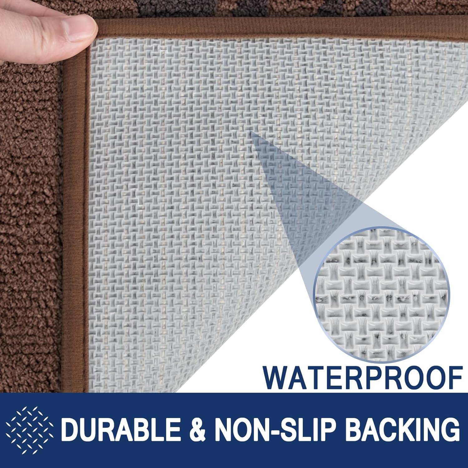 Dirt Trapper Door Mat 24" x 35.5", Entryway Door Mat Indoor