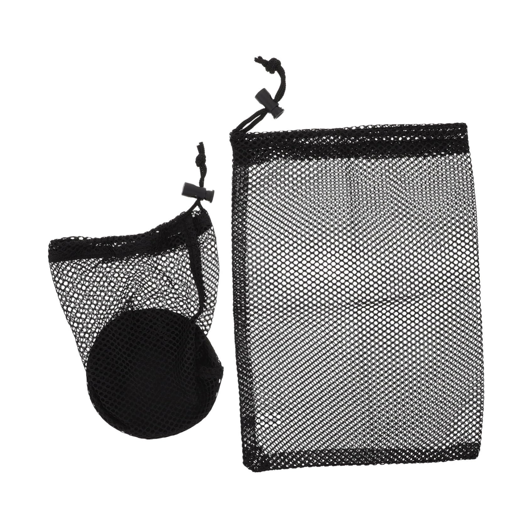 Generic 2pcs Golf Net Bag Ball Storage for Mesh Pouch Large Capacity Durable Nylon Easy to Clean