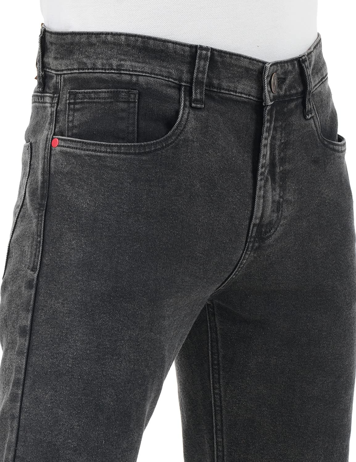 Men's Mid Rise Slim Jeans (INKSS23MJN-006_Grey Dilemma_34)