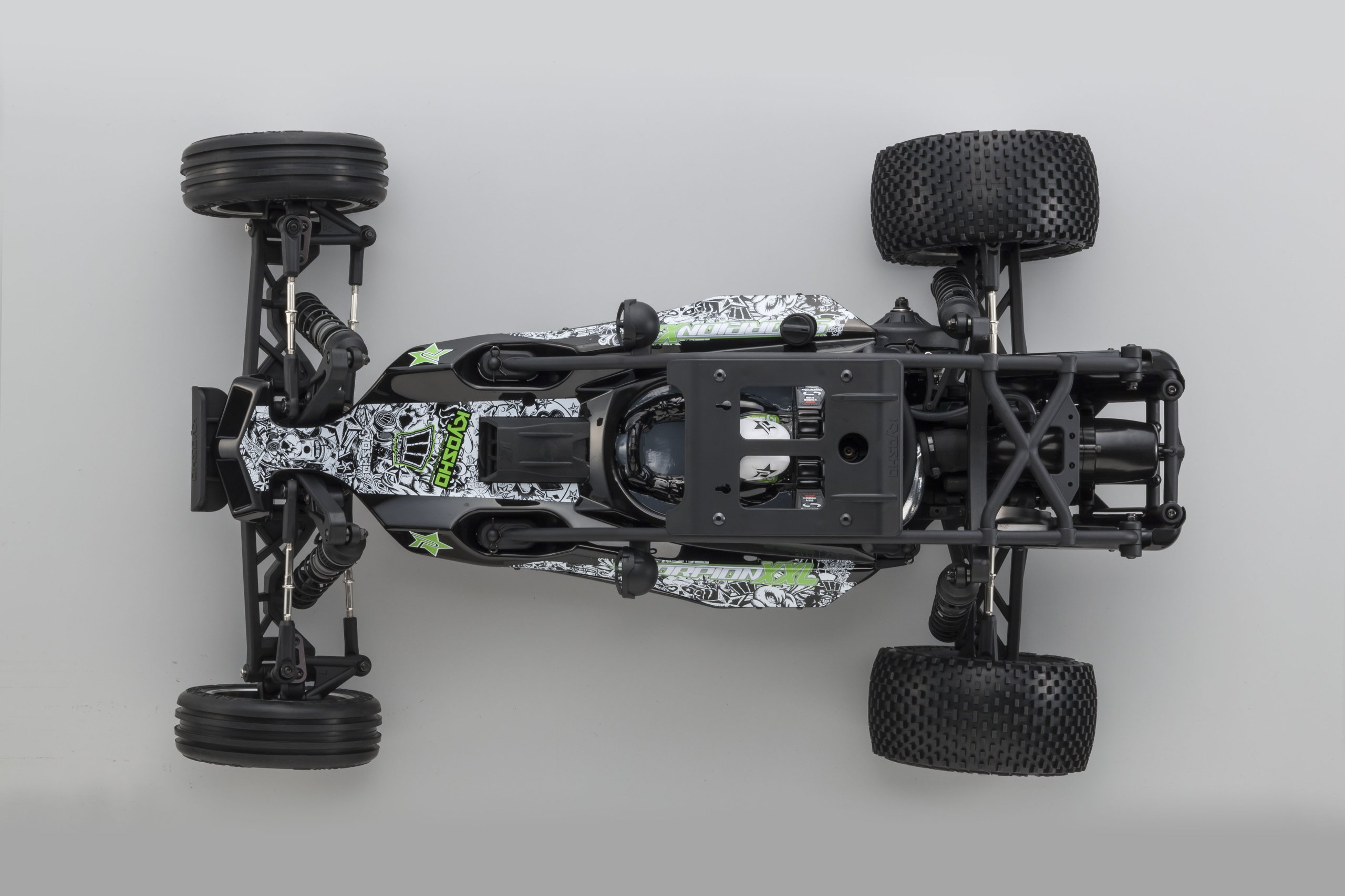 Kyosho GP Scorpion XXL Nitro RC Car (1/7 Scale), Type 2 Black