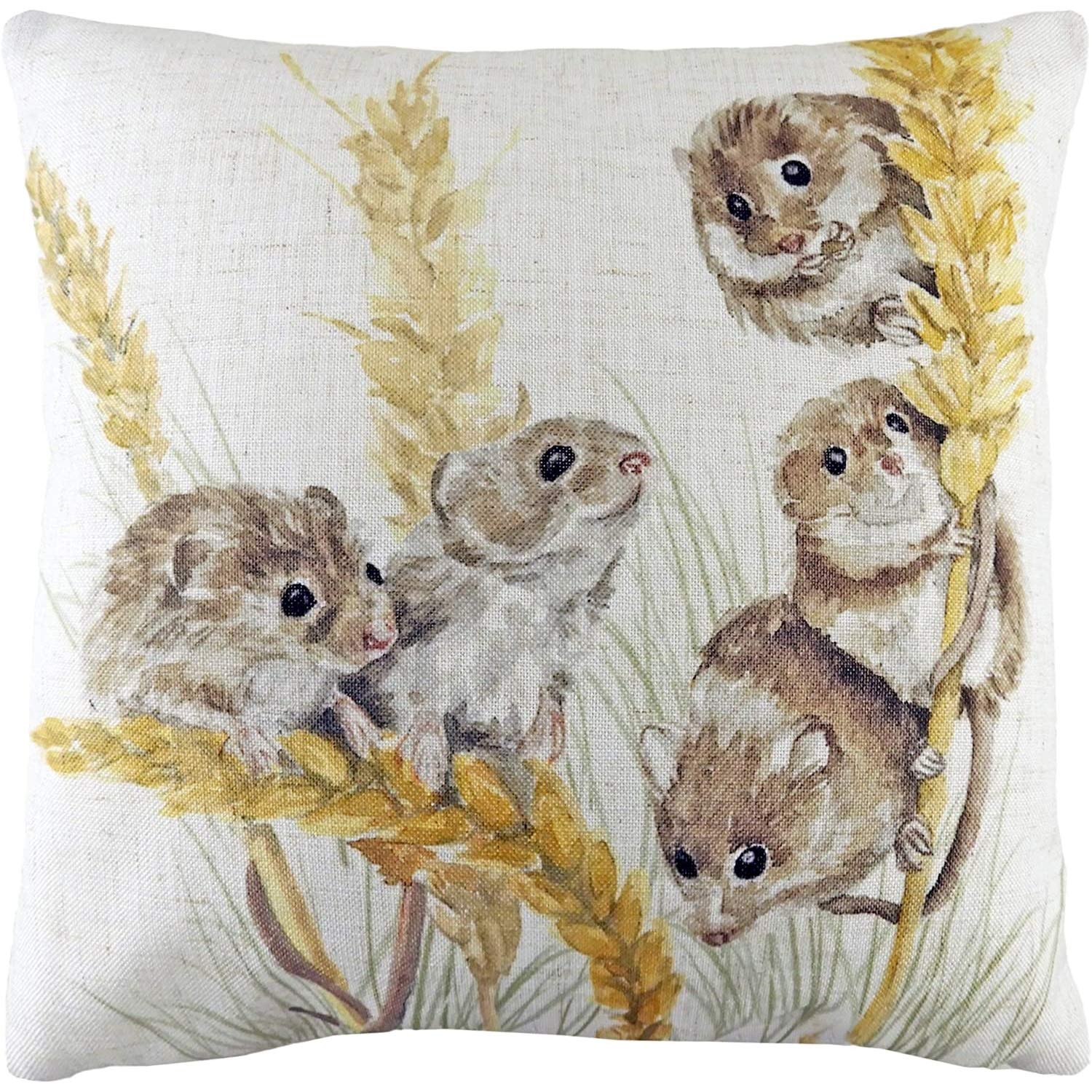 Evans Lichfield Woodland Field Mice Printed Cushion Cover from B&Q
