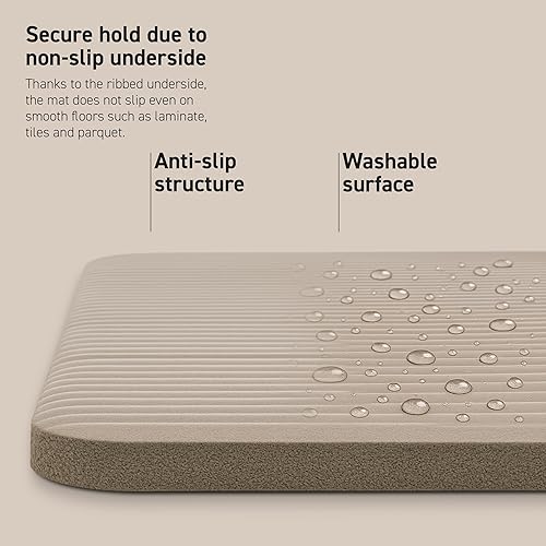 Miniatura 4 de Alfombrilla de yoga antideslizante gruesa de alta calidad, extra cómoda, para entrenamientos en casa, pilates, estiramientos y gimnasio, espuma NBR