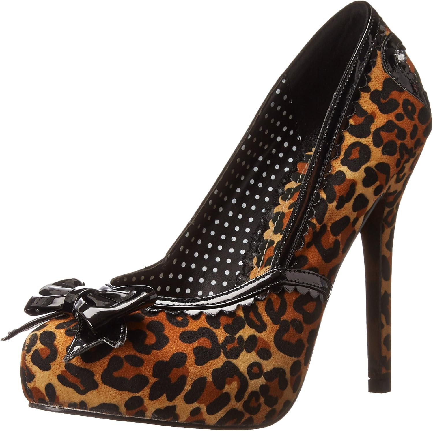 Bettie Page Women's Bp517-ginger, Leopard, 6 M US