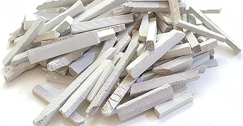 Miniatura 4 de My brand Lápices de pizarra de color blanco tiza natural de 0.197-0.354 in de grosor (8.82 oz)