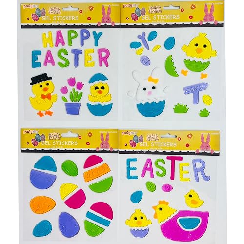 Easter Gel Window Clings Spring Glass Decor Decorations Stickers Cling