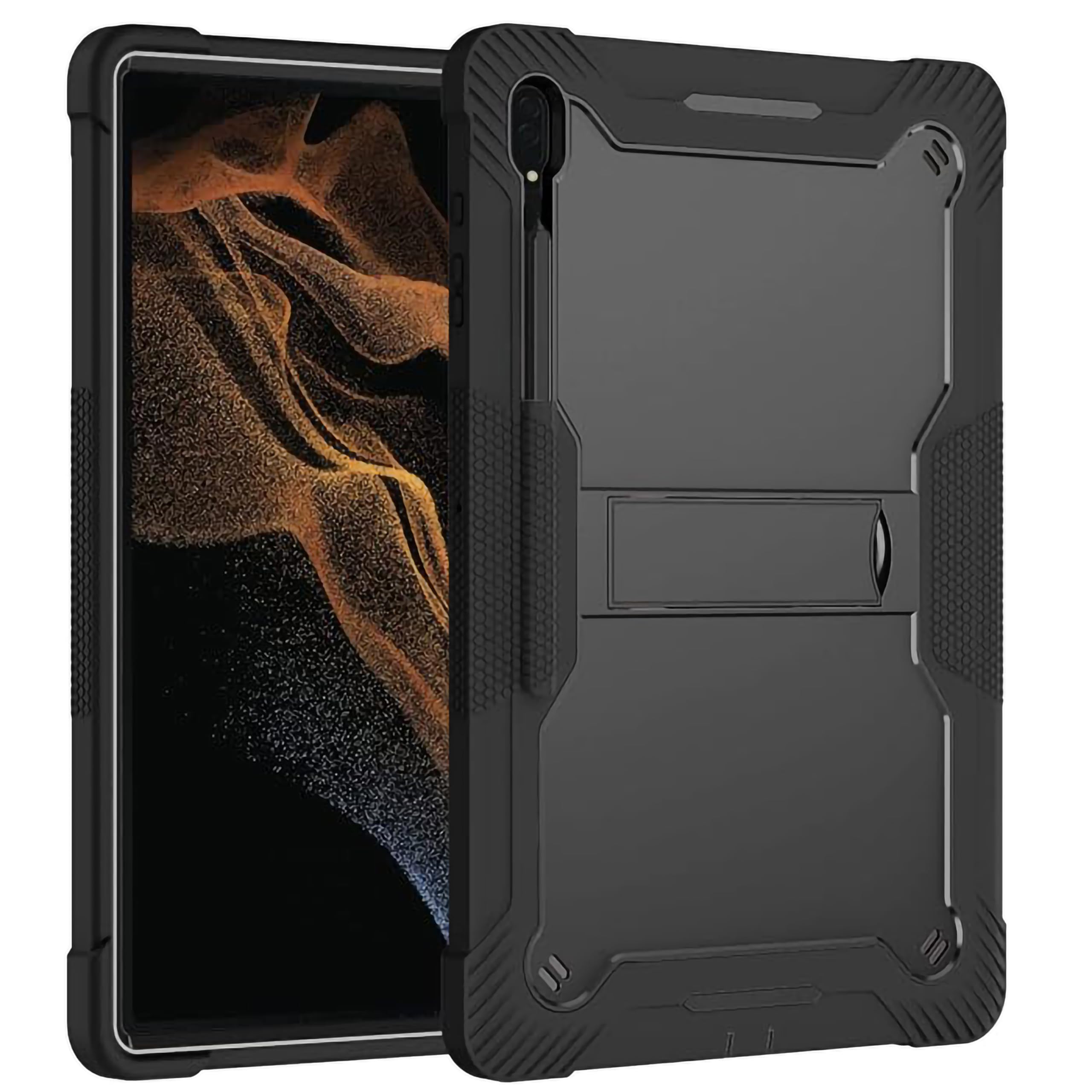 TGK Slim Heavy Duty Shockproof Protection Kickstand Hybrid Case Cover for Samsung Galaxy Tab S8 Ultra 14.6 inch Black (B0D29DQSWR) Amazon Price History, Amazon Price Tracker