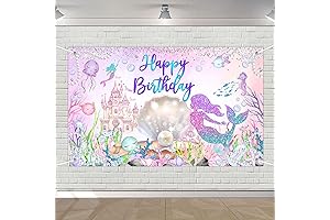 Avezano Mermaid Backdrop - Dive into an Under-the-Sea Extravaganza