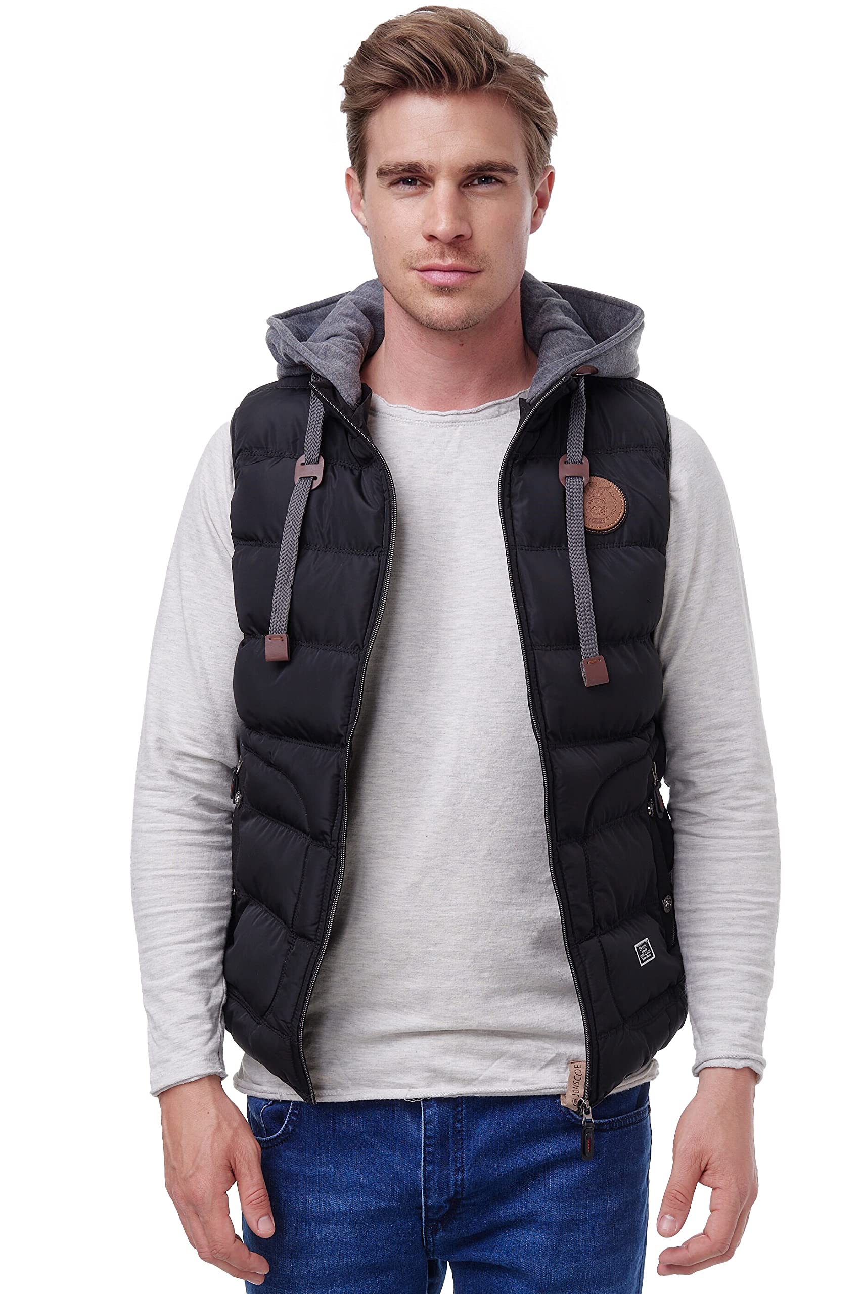 Blackrock Herren Outdoor-Weste - Slim-Fit - Abnehmbare Kapuze und Stehkragen - Moderne Stepp-Weste