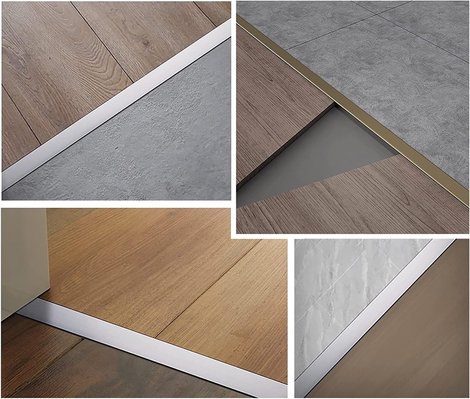 Profilo di Transizione, Striscia di Soglia, Barra della soglia for pavimenti in legno/piastrella, rivestimento del bordo del pavimento in laminato, striscia di copertura for assi/giunzioni del pavimen