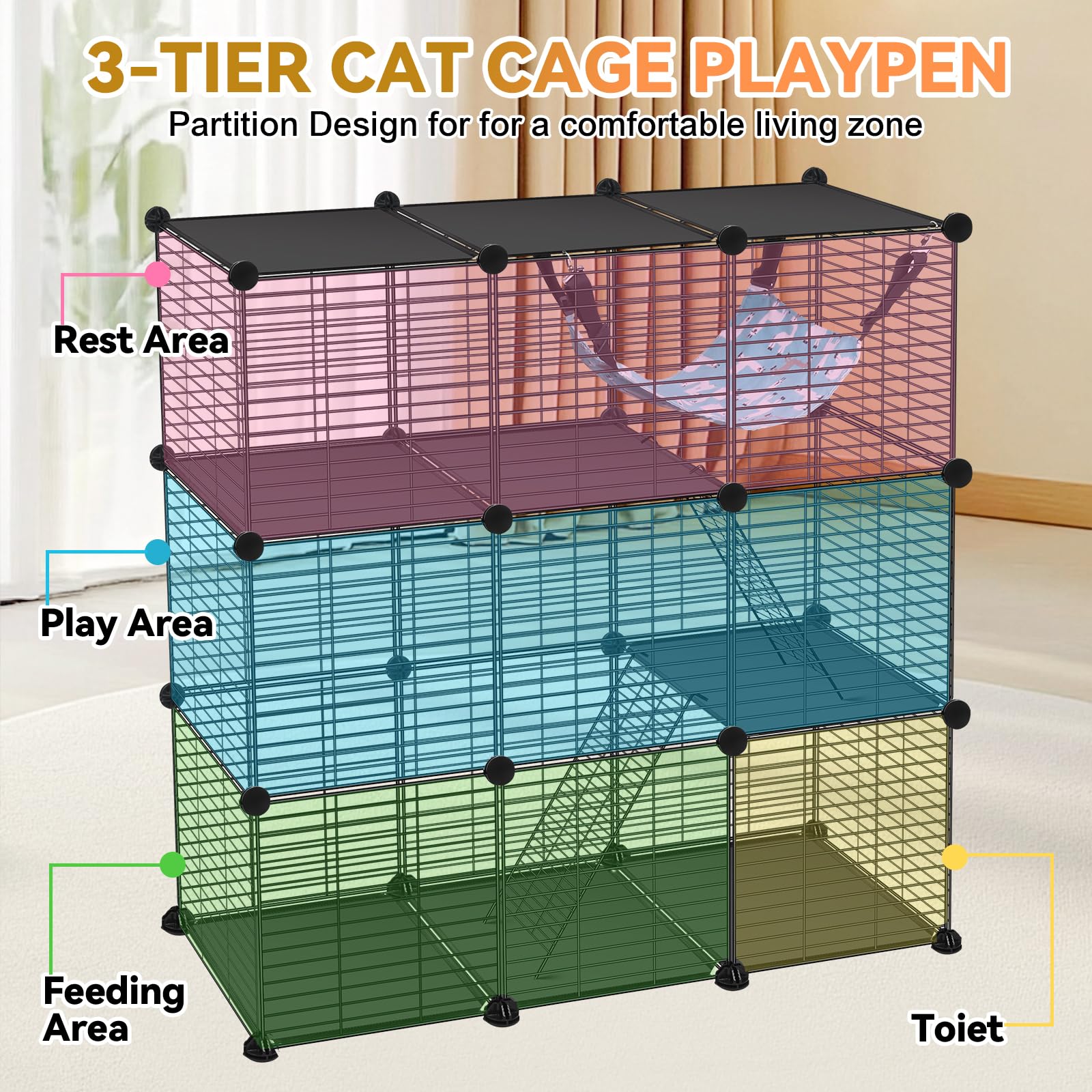 VISCOO Catio Cage - DIY Cat Enclosure -3 VISCOO Catio Cage - DIY Cat Enclosure -3