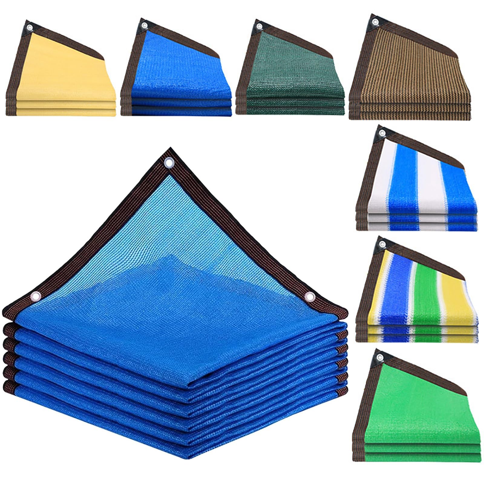 GLDYTVF 90% Sunblock Shade ClothShading Net 15x30ft with Reinforced Grommets Perfect for Patio Pergola Porch Chicken Coop Dog Kennel (Blue)