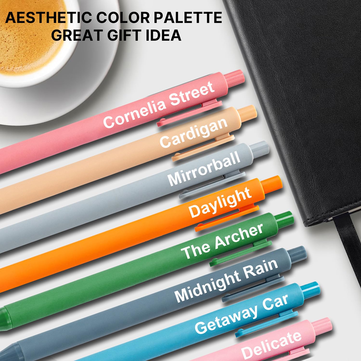 Taylor Swift Gelstifte Set - 8 Lyric-inspired Kugelschreiber Für Fans