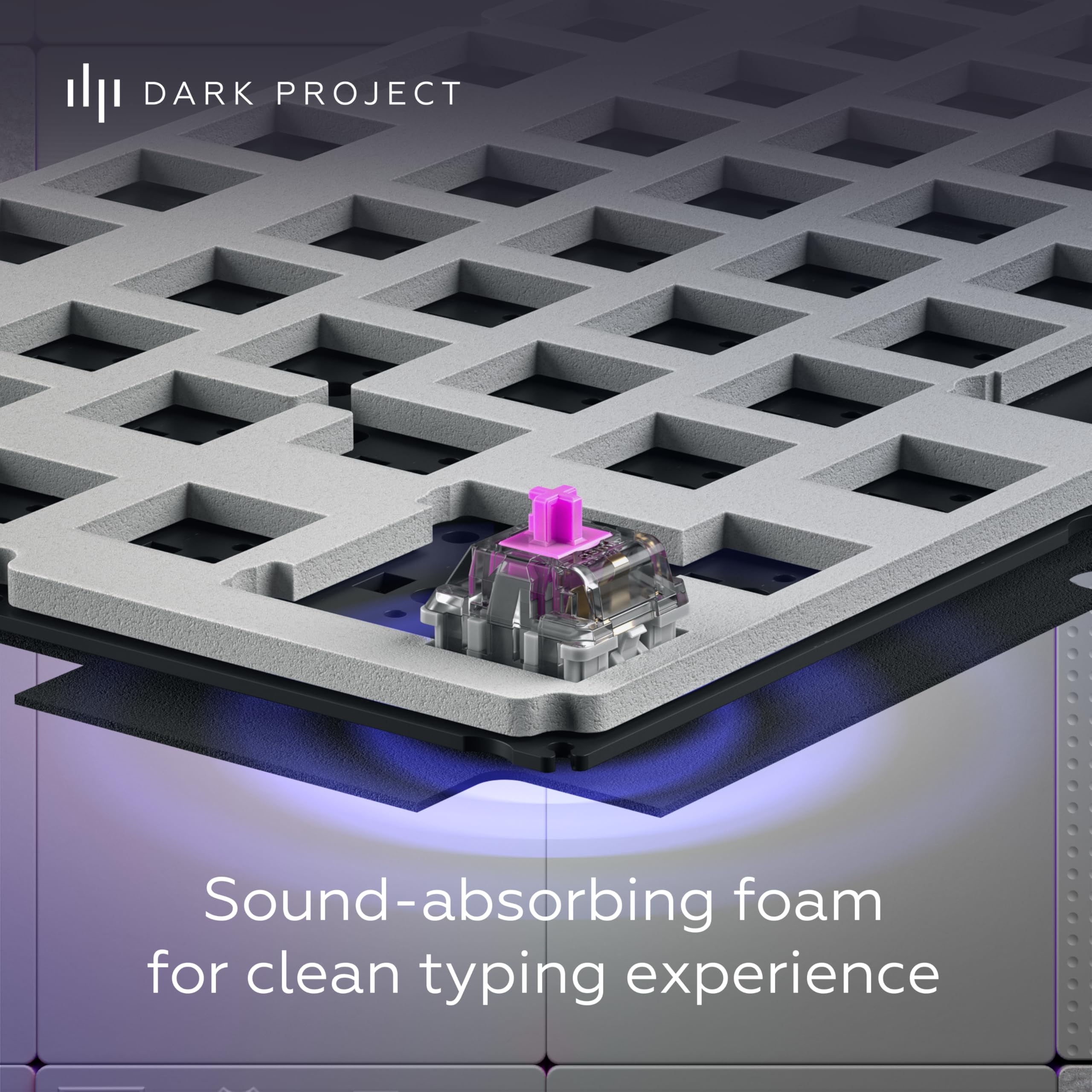 Klawiatura mechaniczna Dark Project ALU87A Daylight TKL G3MS Zircon RGB