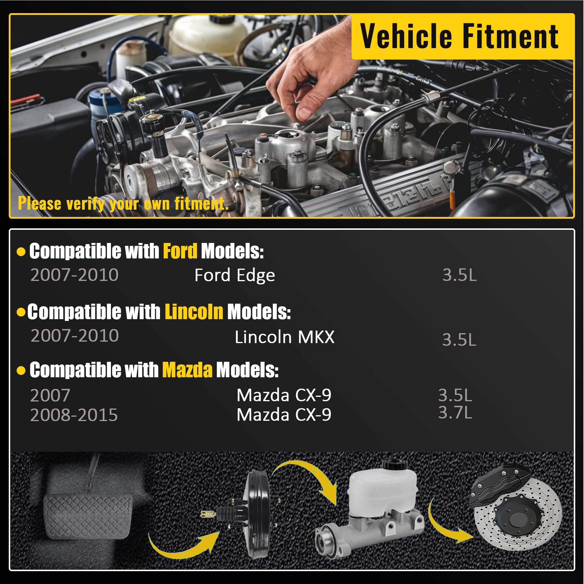Vacuum Power Brake Booster 54 - Product View