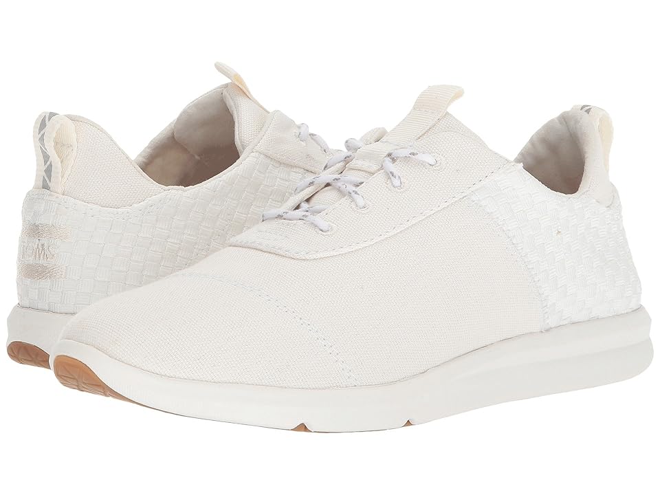 

TOMS Cabrillo (White Canvas/Basket Weave) Women's Lace up casual Shoes