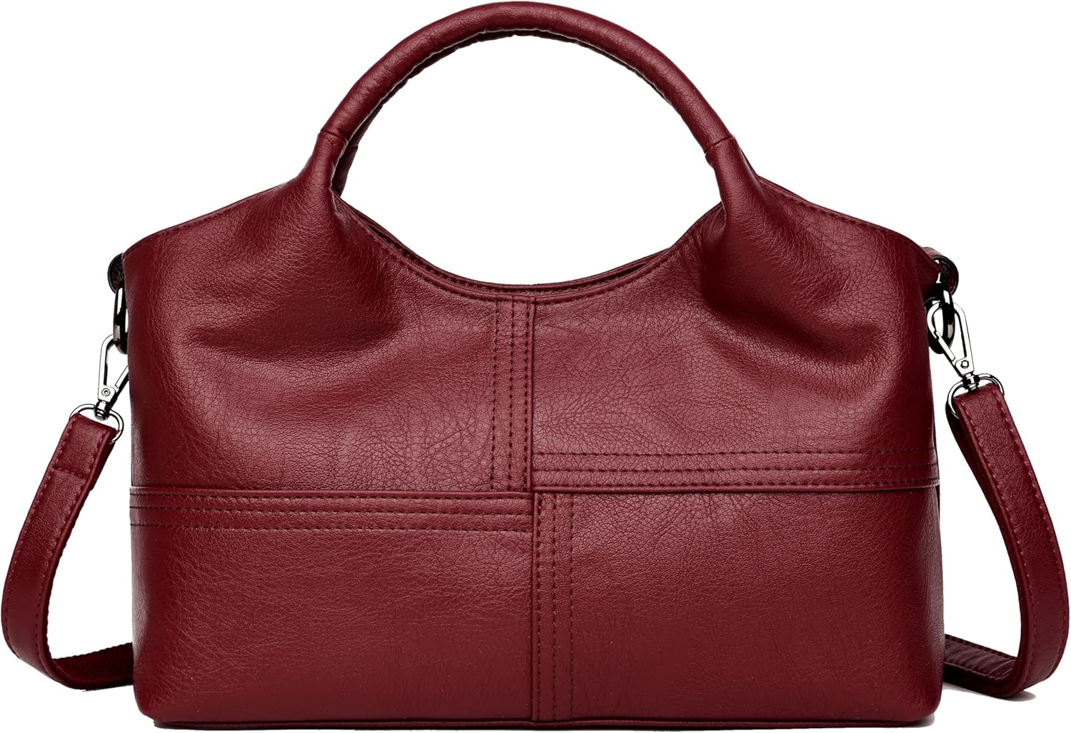 FSD. WG Leather Shoulder Bags Purses and Handbags for Women Top Handle Tote Satchel Ladies Hobo Bags