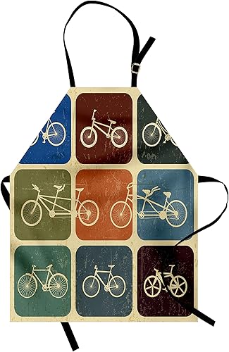 Miniatura 9 de Lunarable Delantales de temporada multicolor impresos digitales, naranja marrón