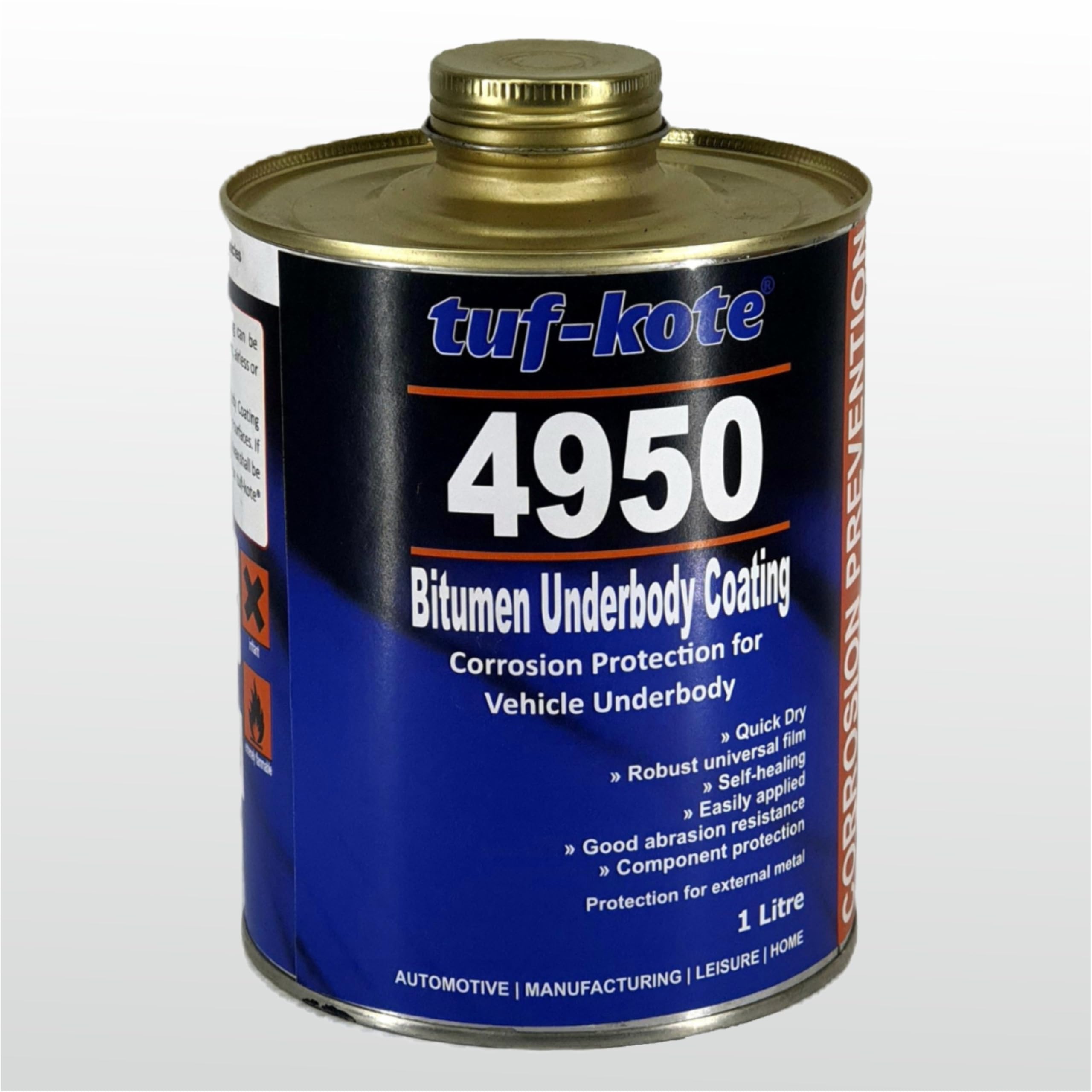 tufkote 4950 Bitumen Based Vehicle Underbody Coating & Rust Protection 1 Litre Pack