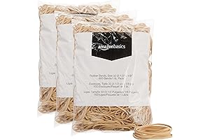 Premium Durability Meets Versatility: Amazon Basics Size 33 Tan Rubber Bands