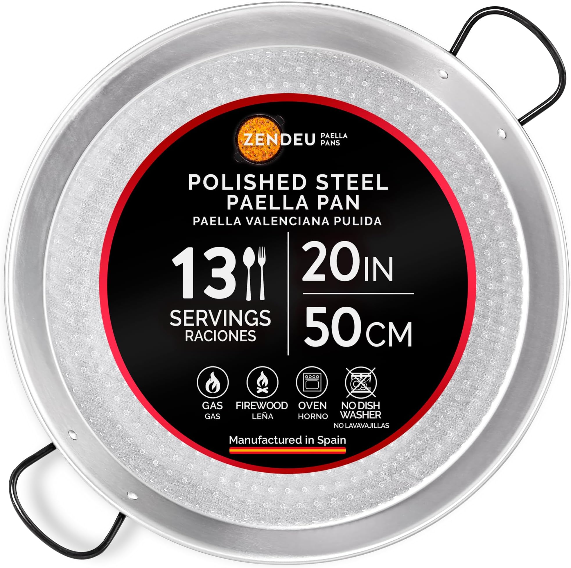 Polished Paella Pan