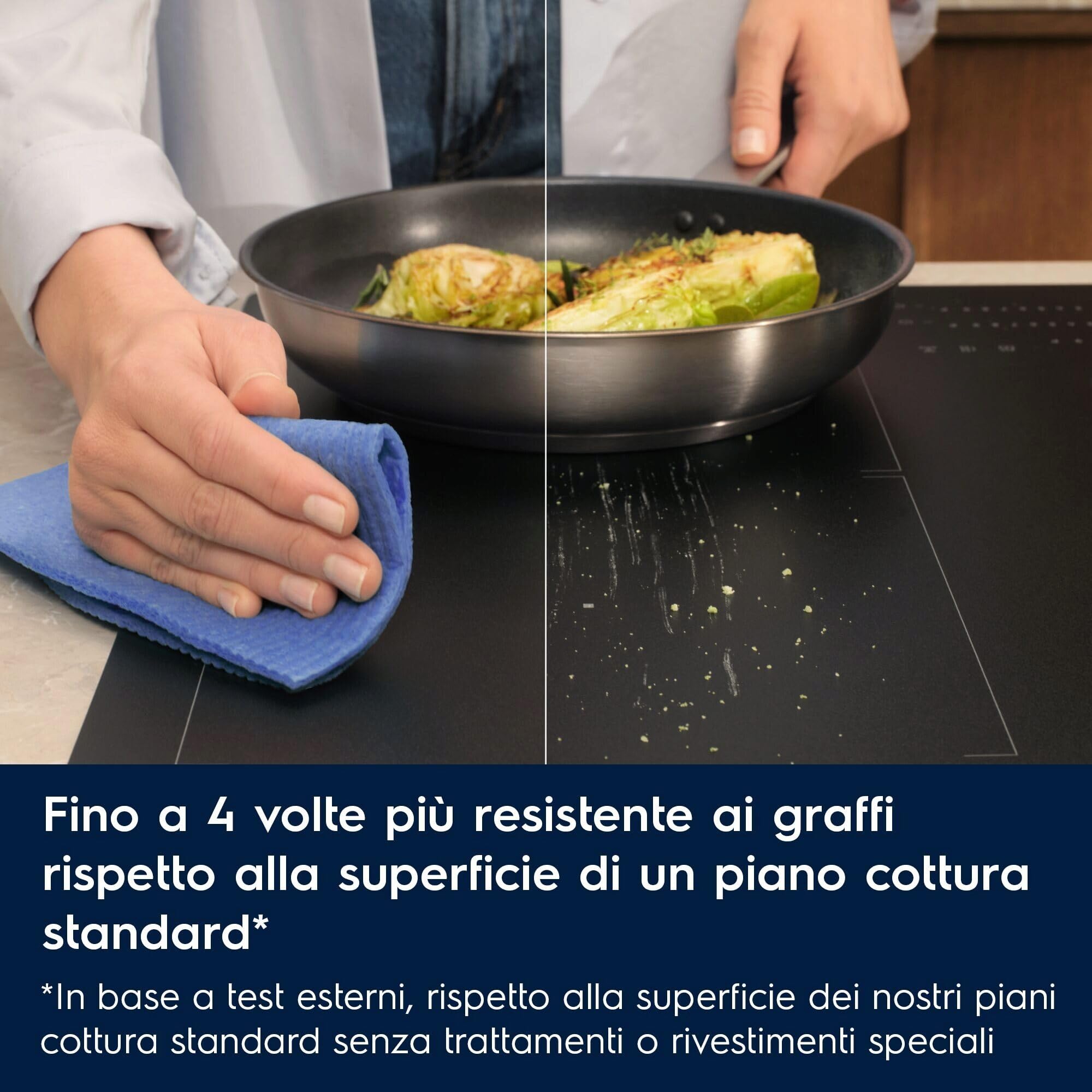 Electrolux Piano Cottura Induzione da Incasso, KIS62453I, 60 cm, Serie 700, 4 Fuochi, Zona Combinata Flessibile, Funzione Hob2Hood, SenseBoil, Comandi Slider Touch, Funzione Sicurezza Bambino