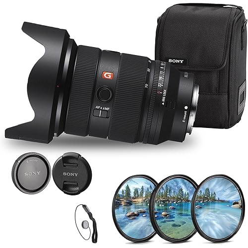 Sony FE 24-70mm f/2.8 GM II Lens (Sony E) (SEL2470GM2) + Filter Set + Cap Keeper + Cleaning Set (Renewed)
