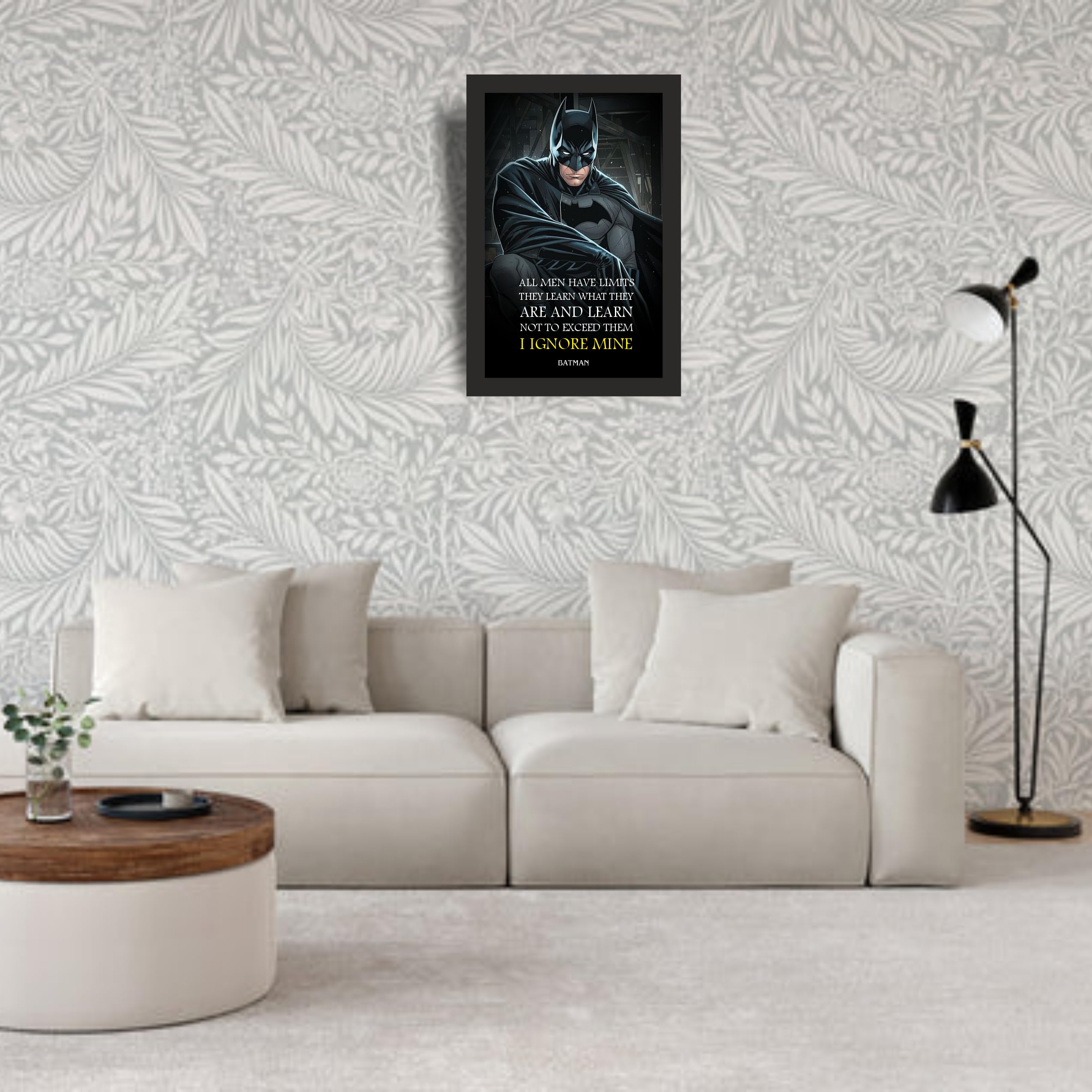 I Ignore Mine Hero Quote Wall Art