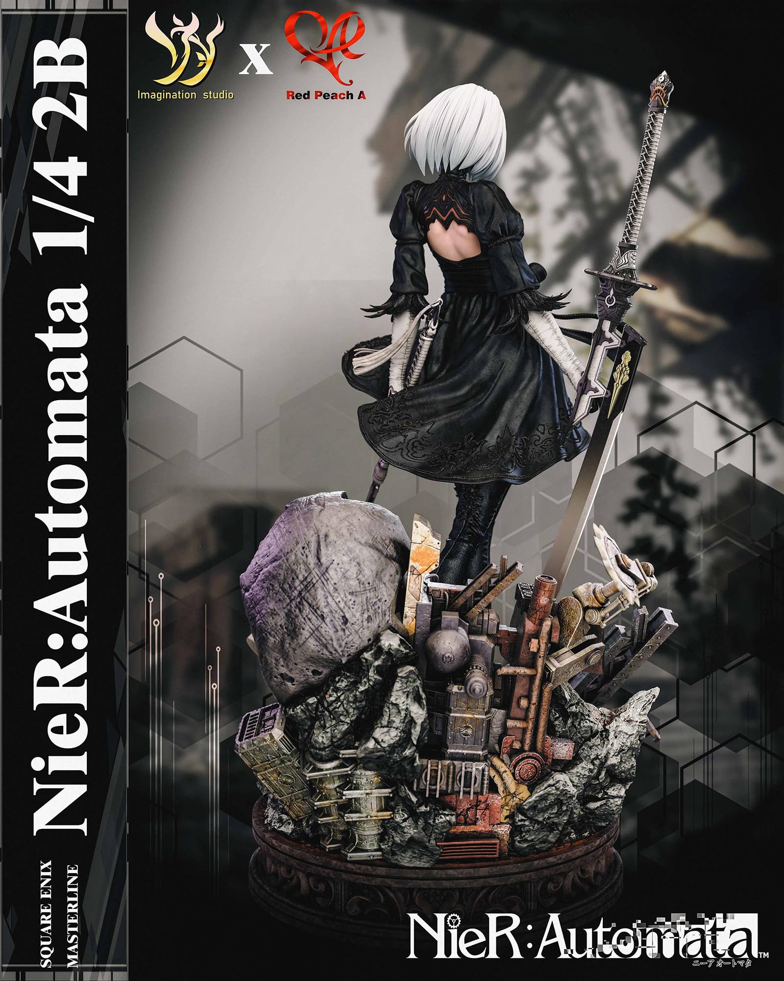 Amazon.co.jp: ヨルハ二号B型 2B フィギュア 1/4スケール 塗装済み完成