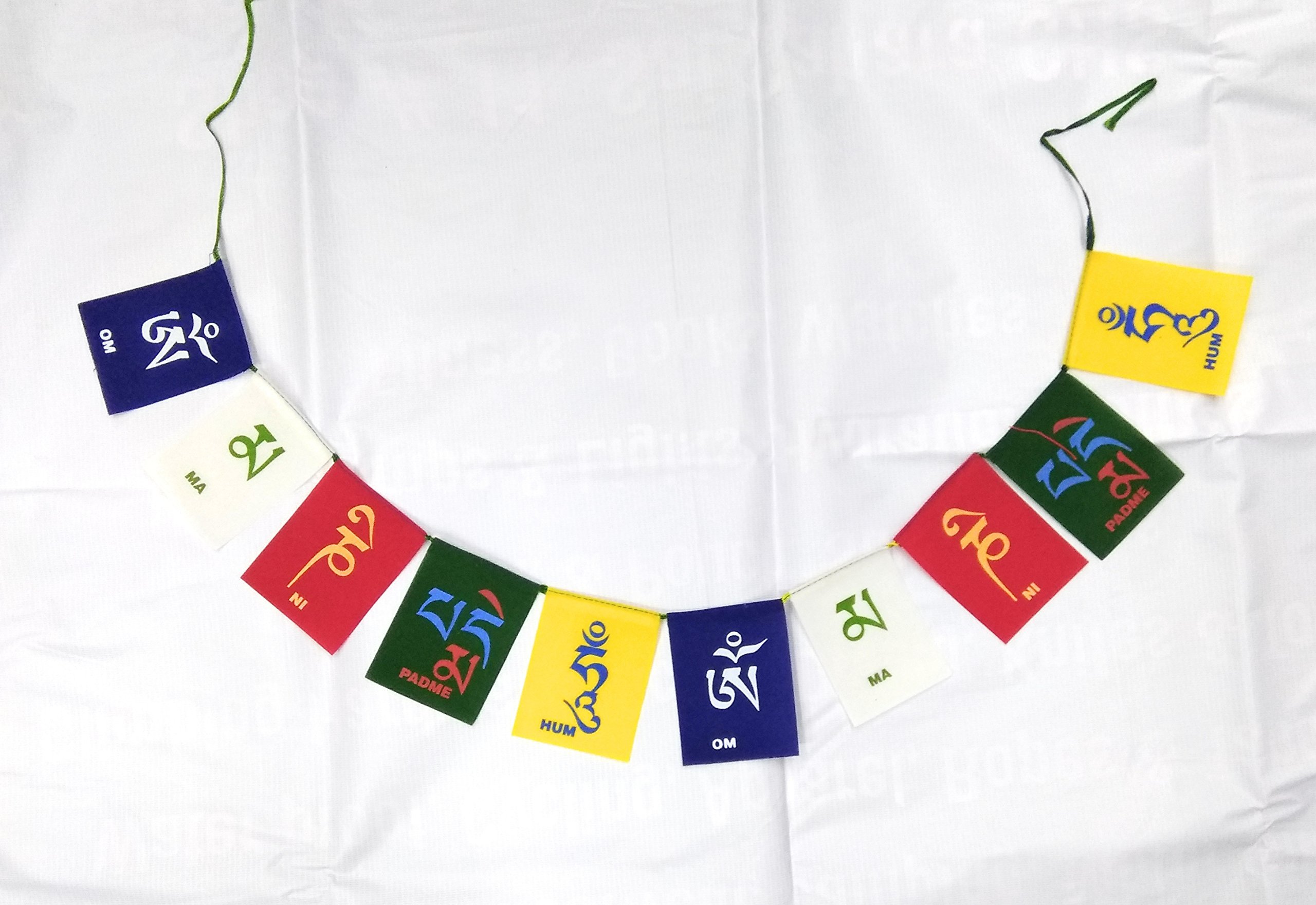 add gear velvet/nylon tibetian budhist prayer flag for motorbike bulet