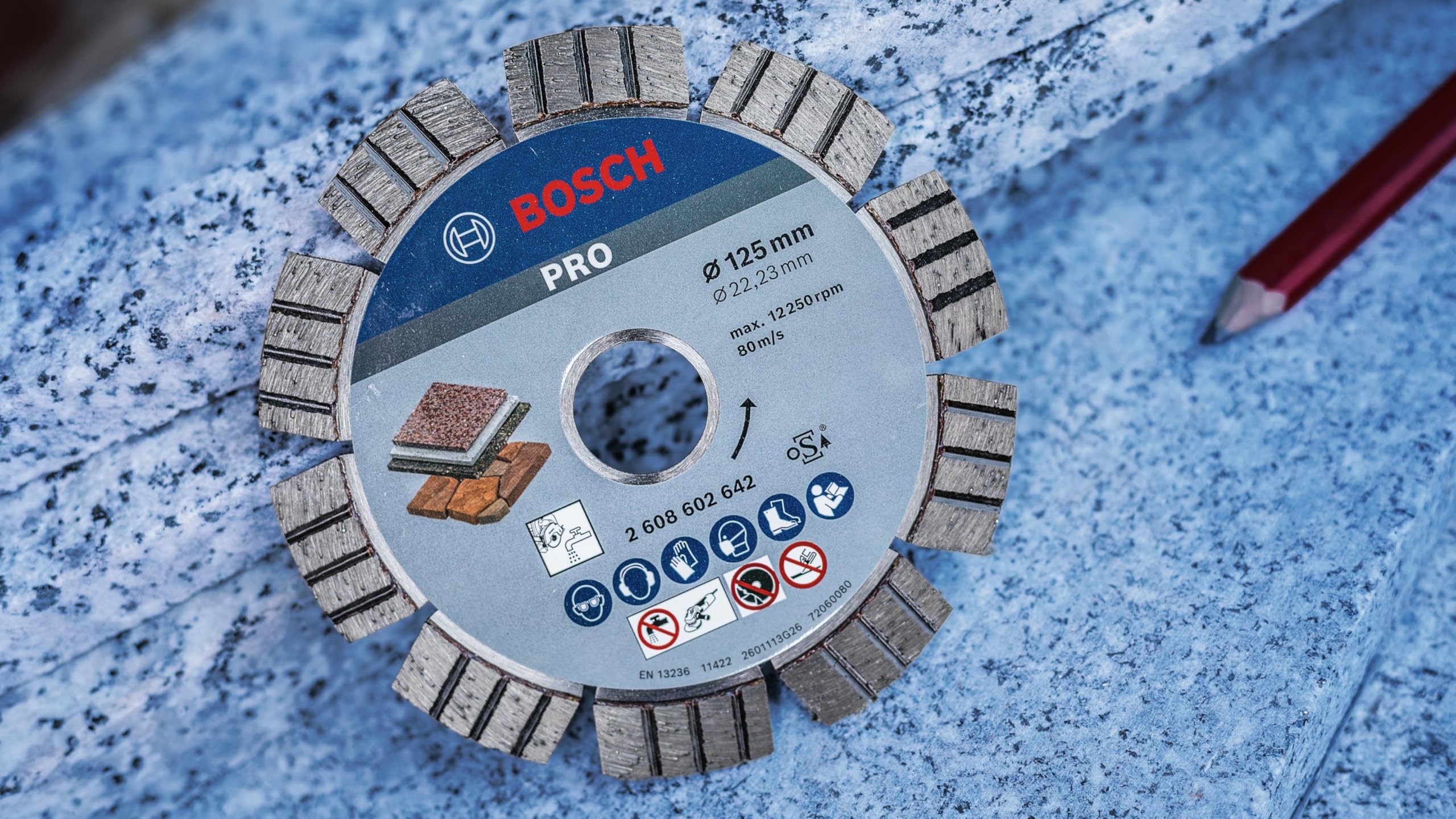 Bosch 2 608 602 641 - Disco de corte de diamante Best for Stone - 115 x 22,23 x 2,2 x 12 mm (pack de 1)