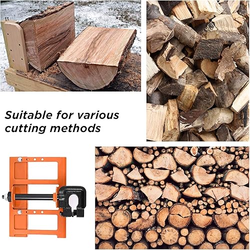 Miniatura 6 de YEFA Guía de corte vertical para motosierra, guía de corte de madera, accesorio portátil de acero para motosierra, corte guiado de madera para