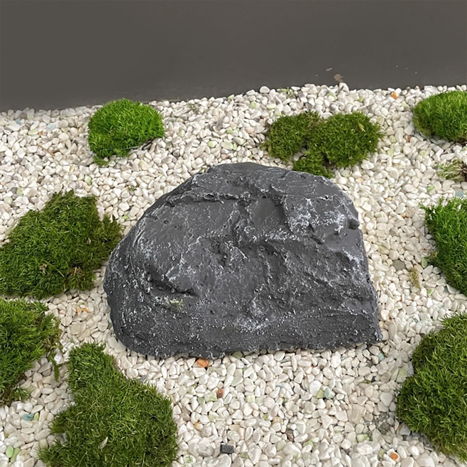 Realistyczna pianka PU sztuczna skała do kształtowania krajobrazu, sztuczny głaz do dekoracji trawnika i patio ogrodowego, 1 opakowanie fałszywej skały(19x13x8cm)
