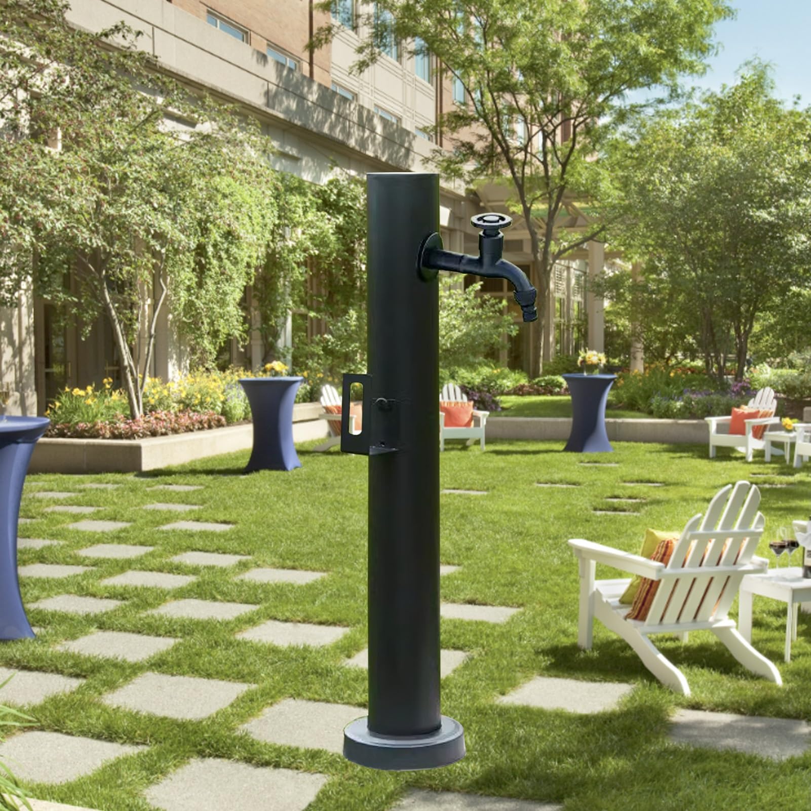 Water Butt tap, Outdoor Antifreeze Garden Water Column, Cylindrical(Height: 60cm/23.6in)