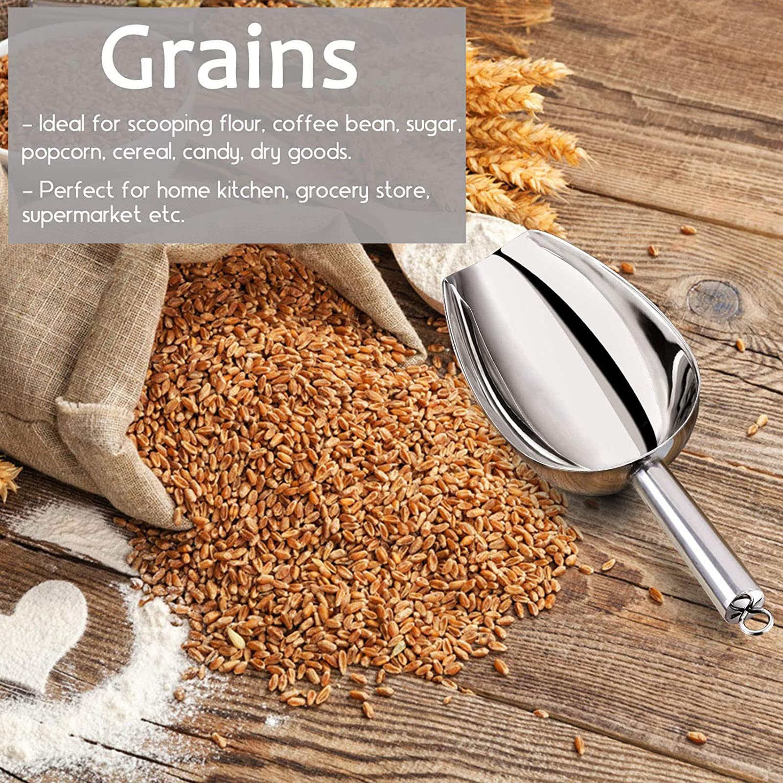 2-teiliges Edelstahl-Schaufelset - Perfekt Für Küche, Bar & Garten