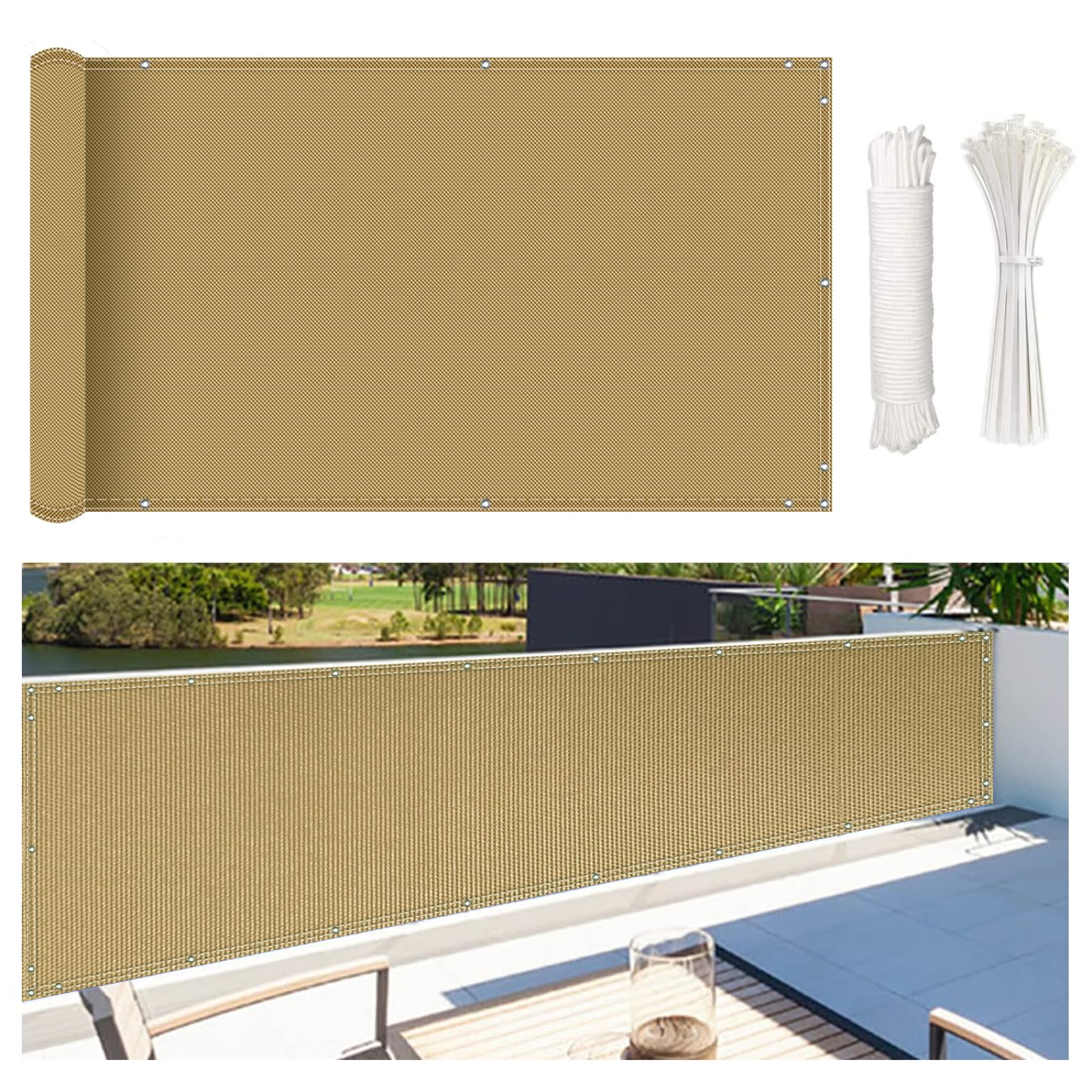 Barrière de protection pour balcon crée un cocon d'intimité en terrasse