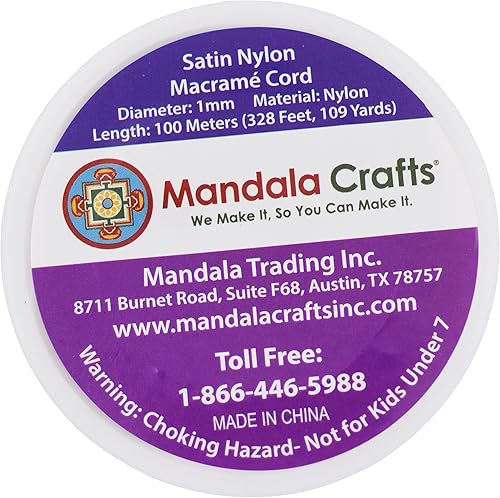 Miniatura 3 de Mandala Crafts Cordón de Satén de Nylon para Fabricación de Joyas - 1mm 109 Yardas Cuerdas de Nylon Champagne Rattail Cordón de Nudo Chino para