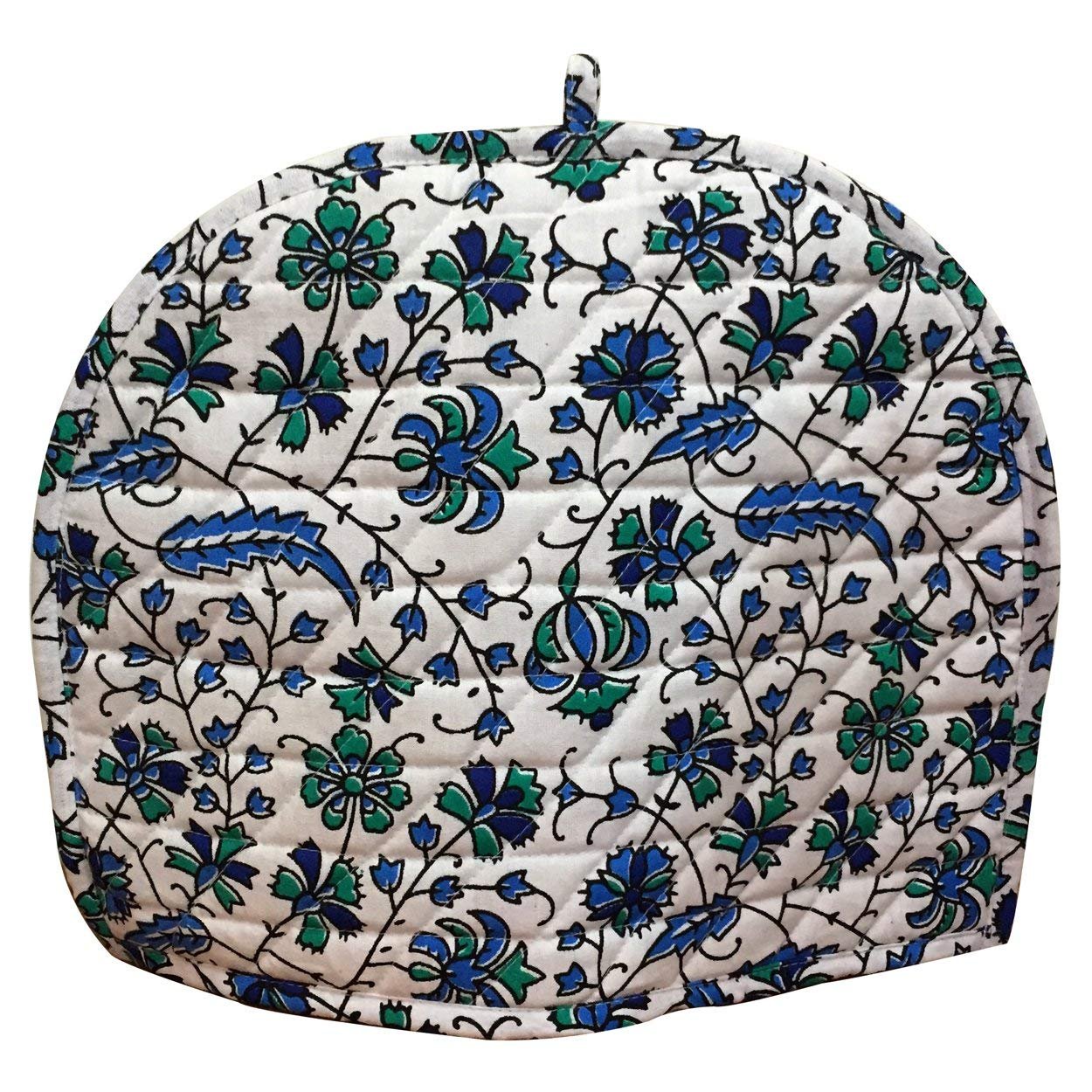 Indian Mandala Vintage Decorative Tea Cozy Handmade Cotton Tea Cosy Cover Peacock Feather Mandala Indian Kitchen Decor Tea Cozies Cover Tea Port Cover 14x11 Inch