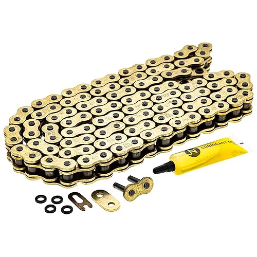 NICHE Cadena de anillo en X 525 de oro 110 eslabones con eslabón maestro de conexión