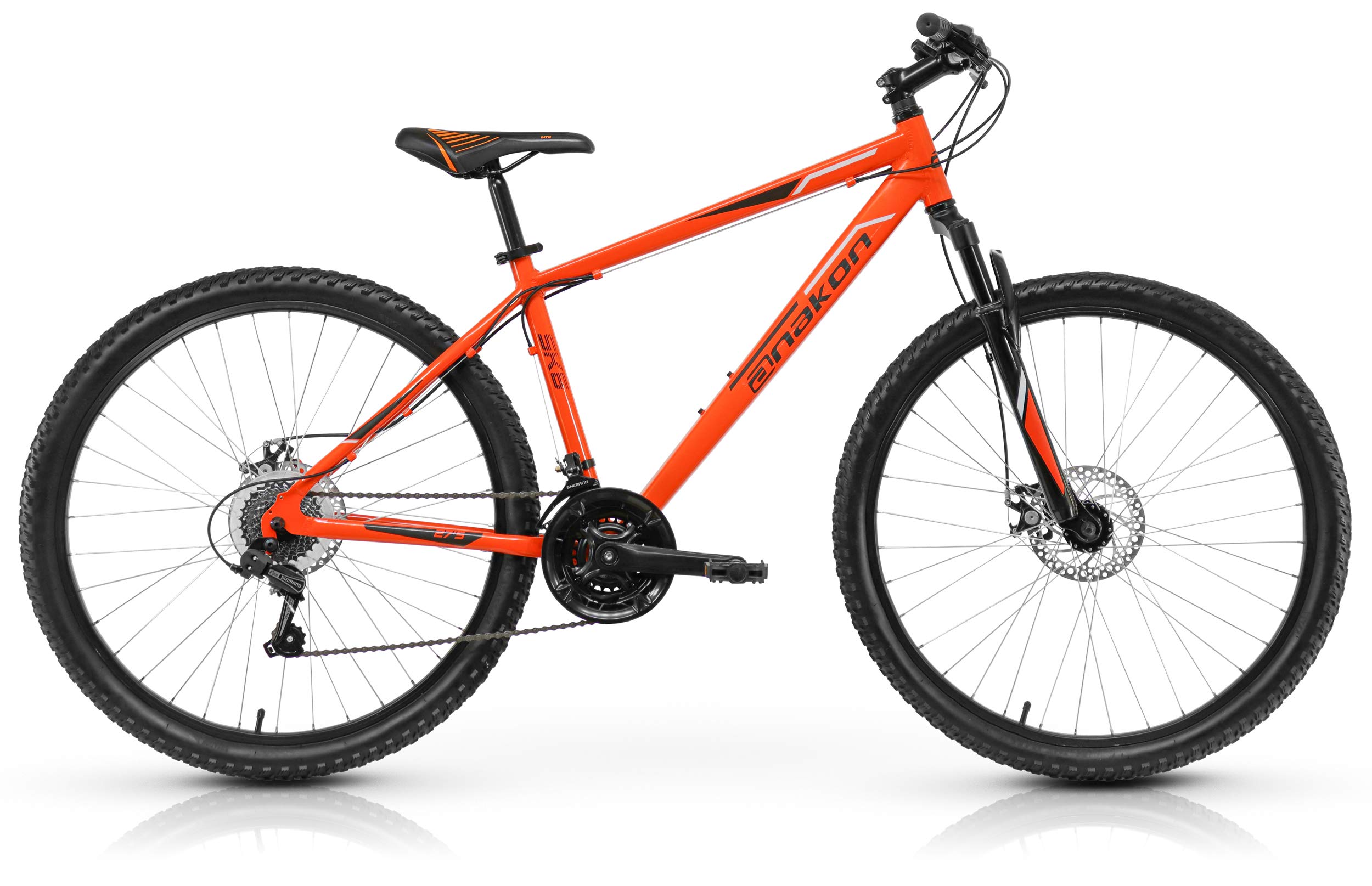 Bicicleta montaña SHIMANO SK6 27.5", Aluminio, 21v., Doble Frenos de Disco, Suspensión Delantera, naranja, (varias tallas)