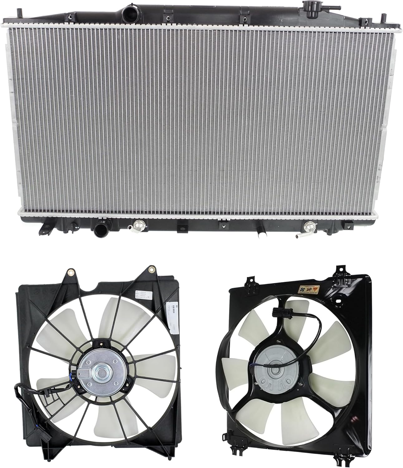 Garage-Pro Radiator Kit Compatible with 2008-2009 Honda Accord 6 Cyl., 3.5L, Engine, Coupe with Cooling Fan Assemblies