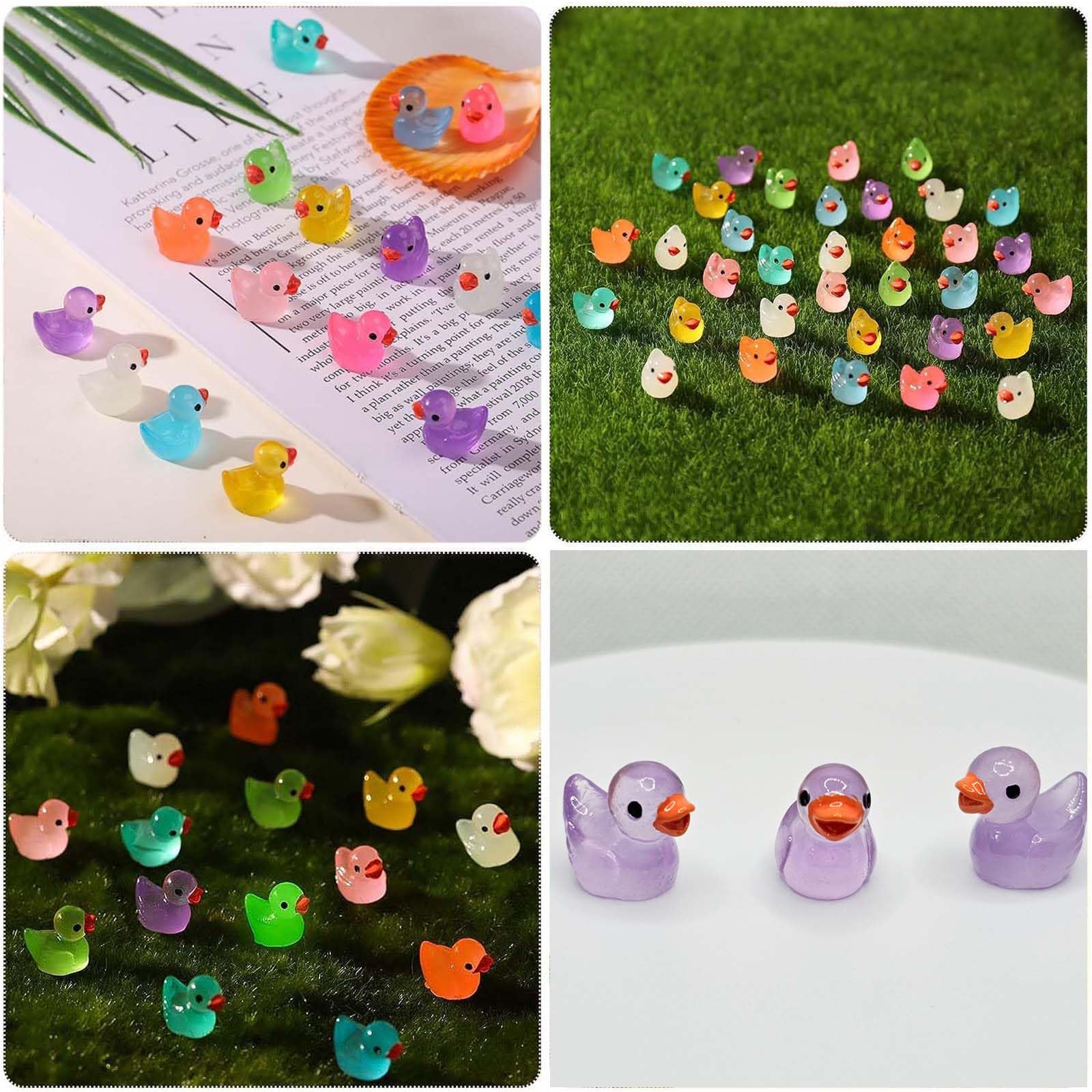 XREE 200 Stuks Mini Lichtgevende Eendjes - 18 Kleuren Voor Aquarium, Tuin En Decoratie